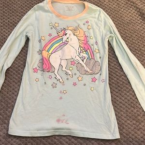 Children’s Place Long Sleeve Shirt Size 7/8 marks on shirt and sleeve